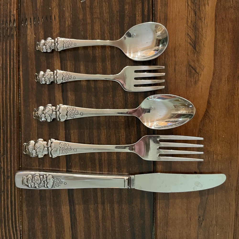 Vintage Oneida Care Bear Child’s Cutlery Set